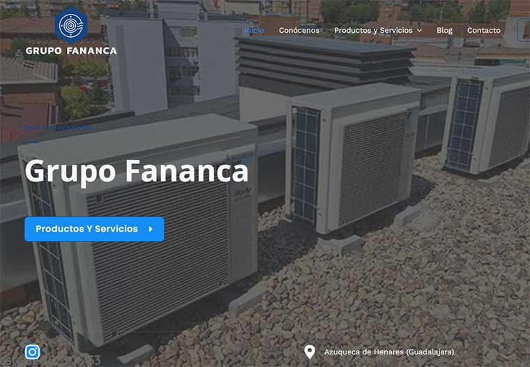 nueva web sobre climatización - Grupo Fananca